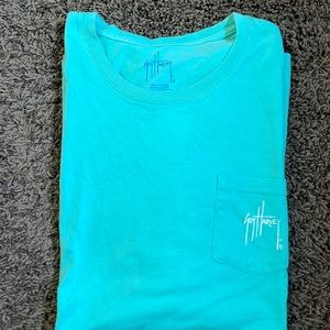 Men’s XXL Guy Harvey green short  sleeve t-shirt with marlin fishing picture